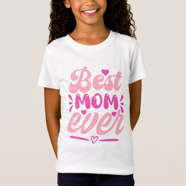 Beste Mama je T - Shirt - Geschenk für Mutter (Vorderseite)