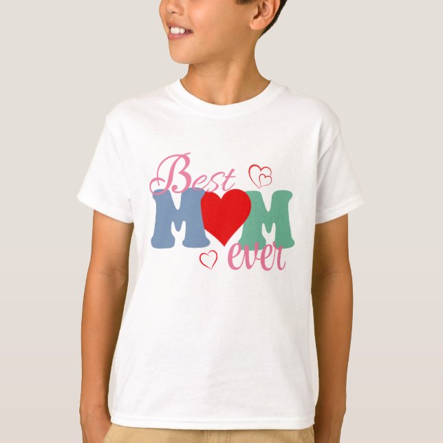 Beste Mama je T - Shirt - Perfektes Geschenk für M (Vorderseite)