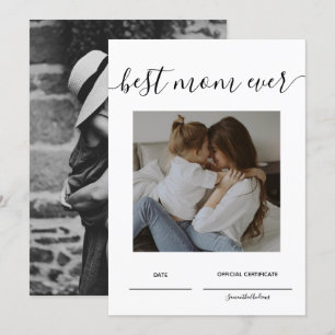 Beste Mama je Tag der Offiziellen Mütter Einladung