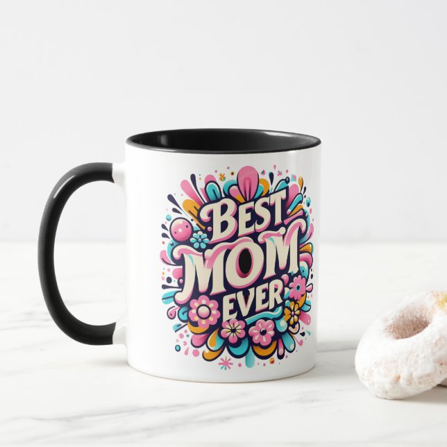 Beste Mama je Tasse (Mit Donut)