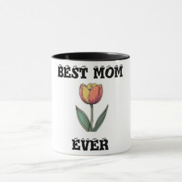Beste Mama je Tasse - Geschenk der Mutter am Blume