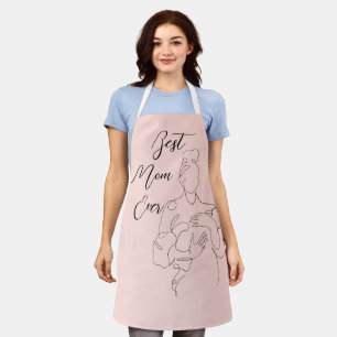 Beste Mama je trendy One Line Baby Classic Schürze