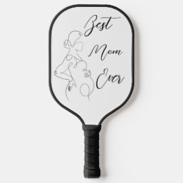 Beste Mama je trendy One Line Pregnancy Classic Pickleball Schläger