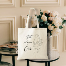 Beste Mama je trendy One Line schöne Schwangerscha Tragetasche