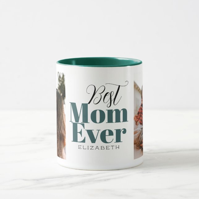 Beste Mama je Typografie individuell angepasst Tasse (Zentrum)