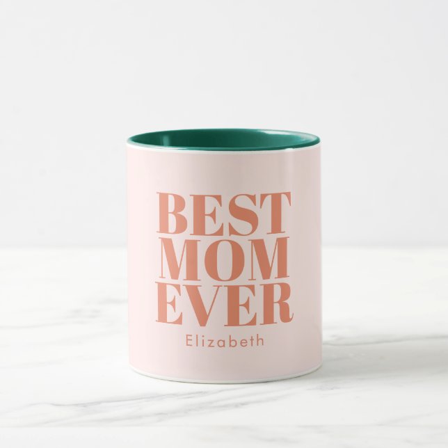Beste Mama je Typografie individuell angepasst Tasse (Zentrum)