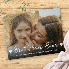 Beste Mama je Volljähriges Foto Mütter Tag Hört Sk Puzzle