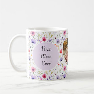 Beste Mama je Wildblume Blumenstrauß Foto Mutterta Kaffeetasse