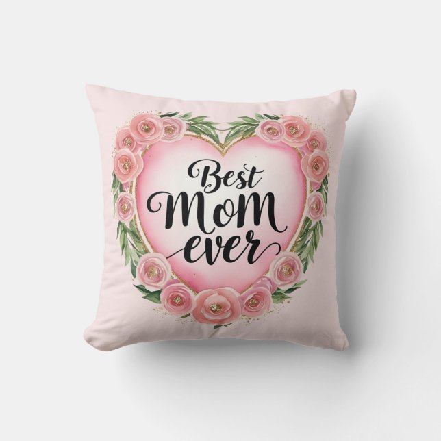 Beste Mama je wirbelkissen - Stilvolles Zuhause-Ge Kissen (Vorderseite)