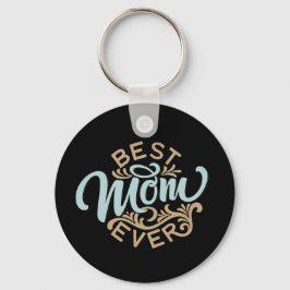 Beste Mama je Word Art Schlüsselanhänger