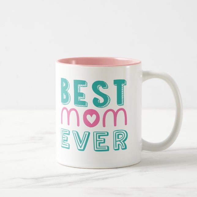 Beste Mama je Zwei-Tonen-Tasse Zweifarbige Tasse (Rechts)