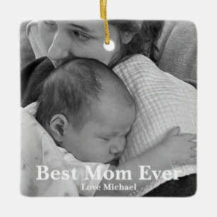 Beste Mama Jeden personalisierten Weihnachten Keramikornament