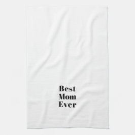 Beste Mama Jeden Schwarz-weißen modernen Typografi Geschirrtuch