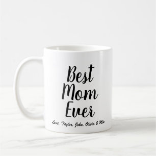 Beste Mama Jedes schwarze benutzerdefinierte Skrip Kaffeetasse