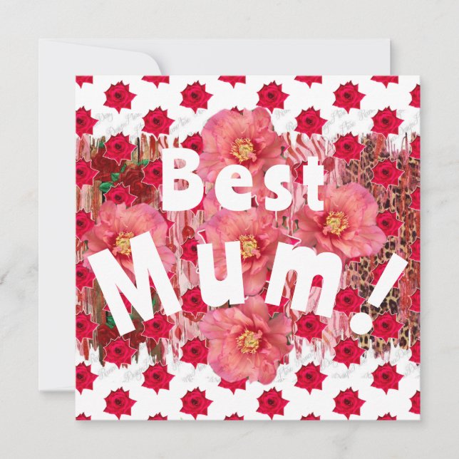 Beste Mama! Karte (Vorderseite)