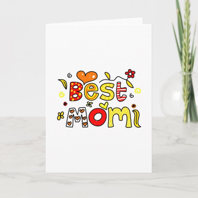 Beste Mama Karte (Vorderseite)