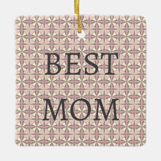 Beste Mama Keramikornament (Vorderseite)