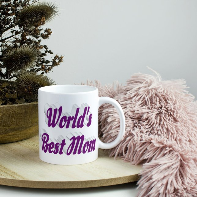 Beste Mama lila Halbtext Kaffeetasse (Von Creator hochgeladen)
