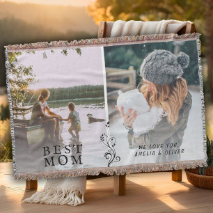Beste Mama Moderne Auflage 2 Custom Fotos Mutter Decke