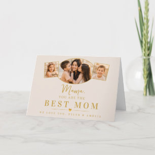 Beste Mama Mutter Muttertag Kinder Foto Feiertagskarte