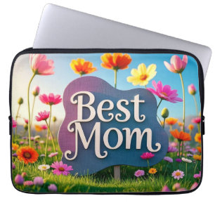 Beste Mama Muttertagsblume Garten Laptopschutzhülle