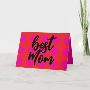 "Beste Mama" Muttertagskarte / Geburtstagskarte Ankündigung