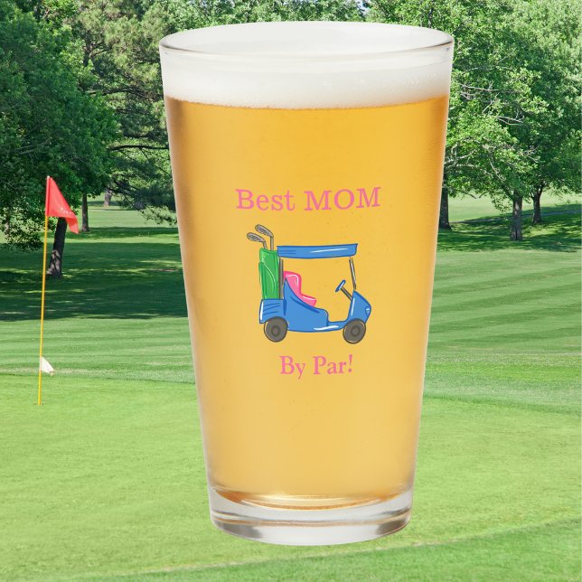 Beste Mama nach Par Preppy Golf Glas (Von Creator hochgeladen)