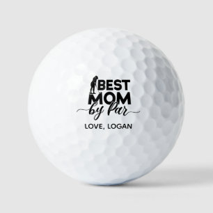 Beste Mama nach Par Simple & Custom Text Golfball