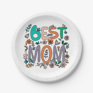 Beste Mama-Papierplatte Pappteller