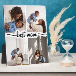 Beste Mama Personalisiert 4 FotoCollage Fotoplatte