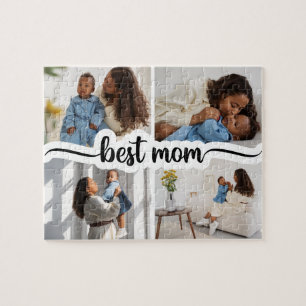 Beste Mama Personalisiert 4 FotoCollage Puzzle