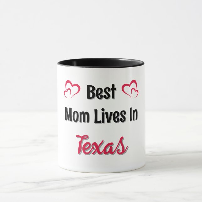 Beste Mama personalisiert Tasse (Zentrum)