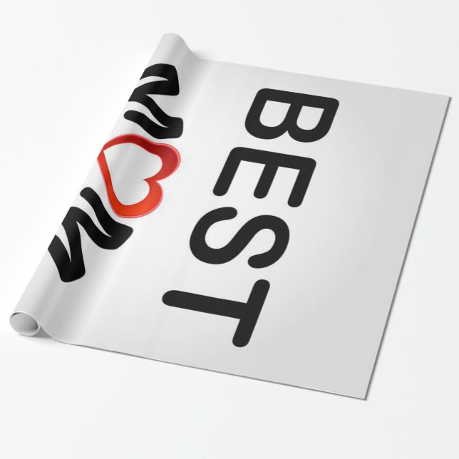 Beste Mama | Personalisiert zu meiner Mama Geschenkpapier (Ungerollt)