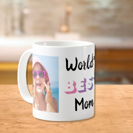 Beste Mama Personalisierte Fotos Rosa Lila Kaffeetasse