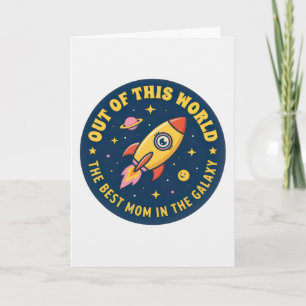 Beste Mama Raketenschiff Mami Geburtstag Muttertag Karte