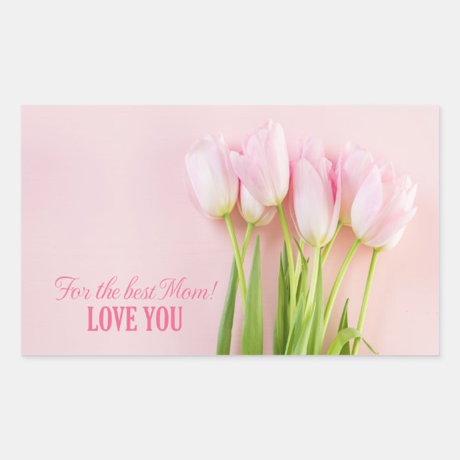 Beste Mama Rechteckiger Aufkleber (Vorderseite)