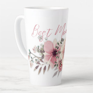 Beste Mama Rosa Blume Latte Tasse