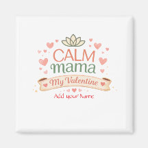 Beste Mama Ruhige Mama Valentinstag-Herzen Magnet