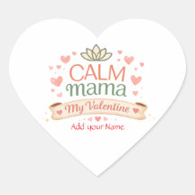 Beste Mama Ruhige Mama Valentinstag-Herzen-Magnet