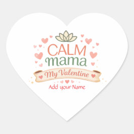 Beste Mama Ruhige Mama Valentinstag-Herzen-Magnet Herz-Aufkleber