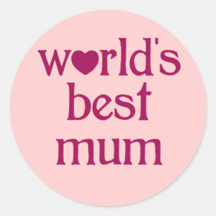Beste Mama Runder Aufkleber