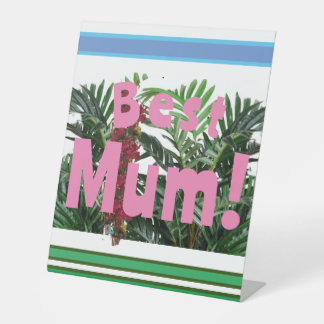 Beste Mama! Sockelschild