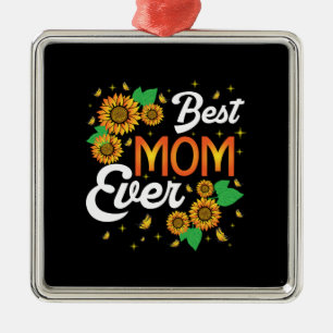 Beste Mama Sonnenblumen je Ornament Aus Metall