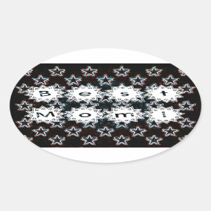 Beste Mama Stars auf Neon Sticker