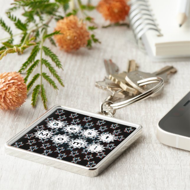 Beste Mama Stars der Neon Key Chain Schlüsselanhänger (Seite)