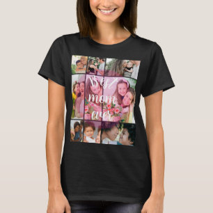Beste Mama überhaupt 9 Foto-Collage Personalisiert T-Shirt