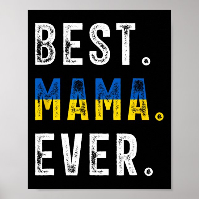 Beste Mama überhaupt! Beste ukrainische Mutter  Poster (Vorne)