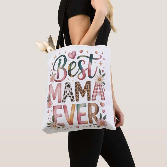 Beste Mama überhaupt Boho Blumen-Tasche (Von Nahem)