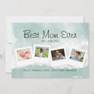 Beste Mama überhaupt Familienfoto Muttertagskarte Karte