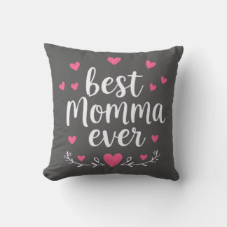 beste Mama überhaupt grau Kissen